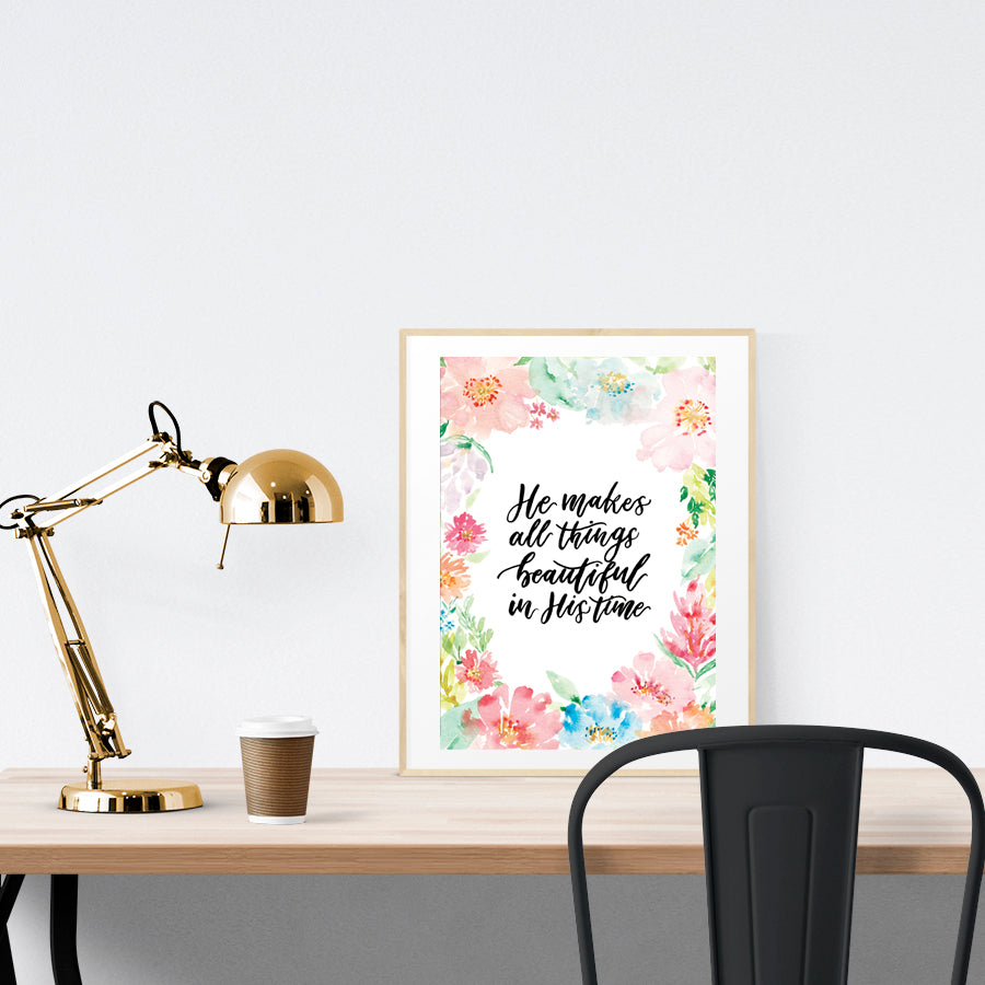 All Things Beautiful {Poster} - Posters by Pecks of Paper, The Commandment Co