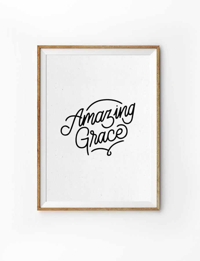 Amazing Grace {Poster} - Posters by Julomn, The Commandment Co , Singapore Christian gifts shop