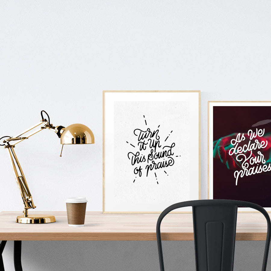 Turn It Up This Sound Of Praise {Poster} - Posters by Julomn, The Commandment Co , Singapore Christian gifts shop