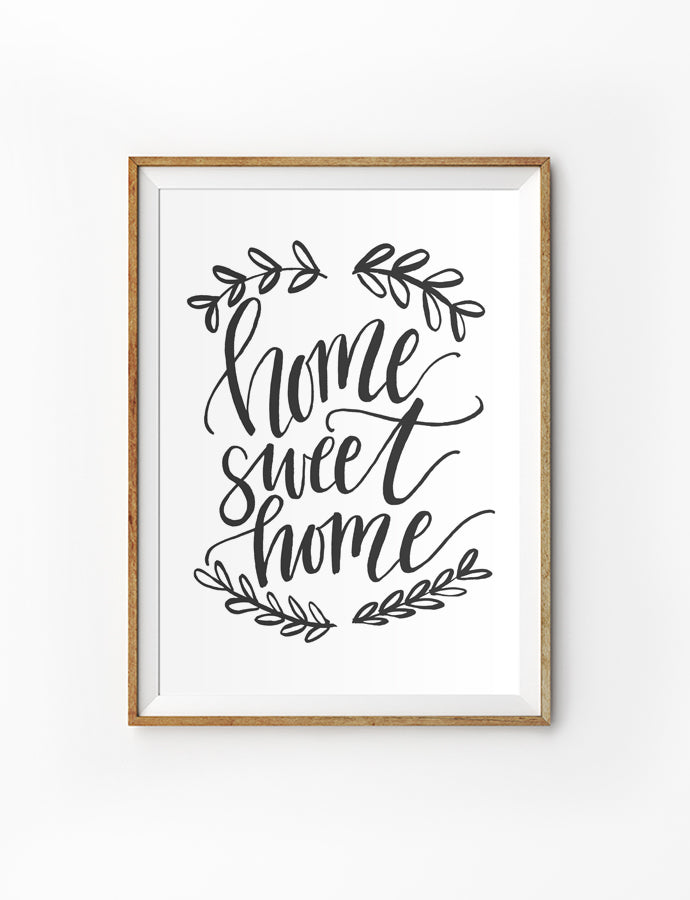 Home Sweet Home {Poster} - Posters by Small Hours Shop, The Commandment Co , Singapore Christian gifts shop