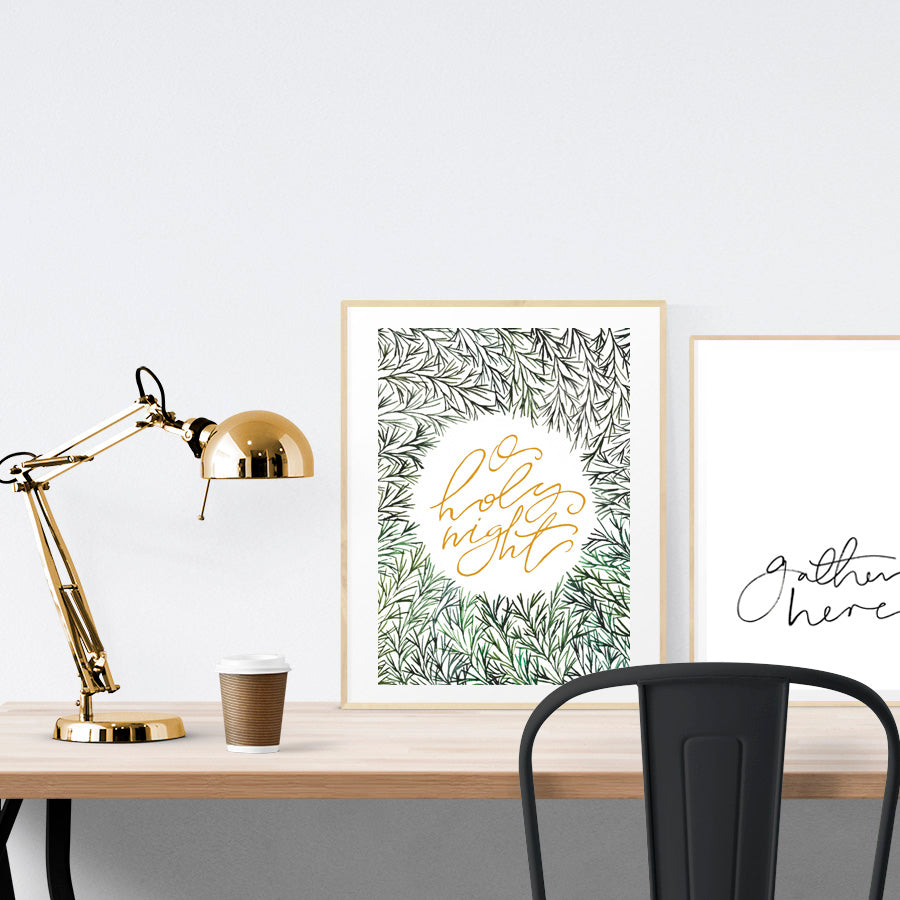 O Holy Night {Poster} - Posters by Salt Stains Shop, The Commandment Co , Singapore Christian gifts shop