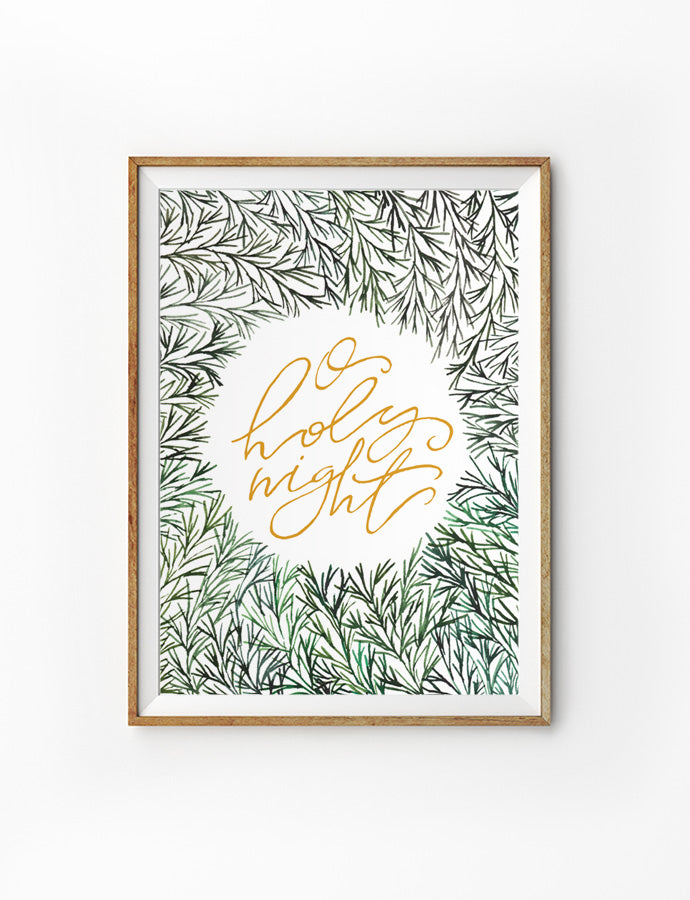 O Holy Night {Poster} - Posters by Salt Stains Shop, The Commandment Co , Singapore Christian gifts shop