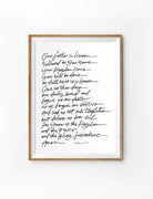 The Lord's Prayer V01 {Poster} - Posters by Salt Stains Shop, The Commandment Co , Singapore Christian gifts shop