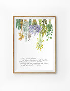 With Glad And Sincere Hearts {Poster} - Posters by Salt Stains Shop, The Commandment Co , Singapore Christian gifts shop