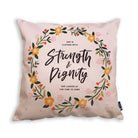 She is Clothed with Strength and Dignity {Cushion Cover} - Cushion Covers by The Commandment Co, The Commandment Co , Singapore Christian gifts shop