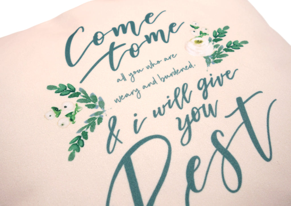 Come To Me {Cushion Cover} - Cushion Covers by The Commandment Co, The Commandment Co , Singapore Christian gifts shop