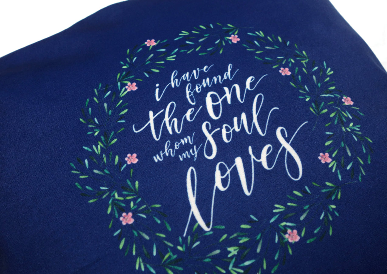 Whom My Soul Loves {Cushion Cover} - Cushion Covers by The Commandment Co, The Commandment Co , Singapore Christian gifts shop