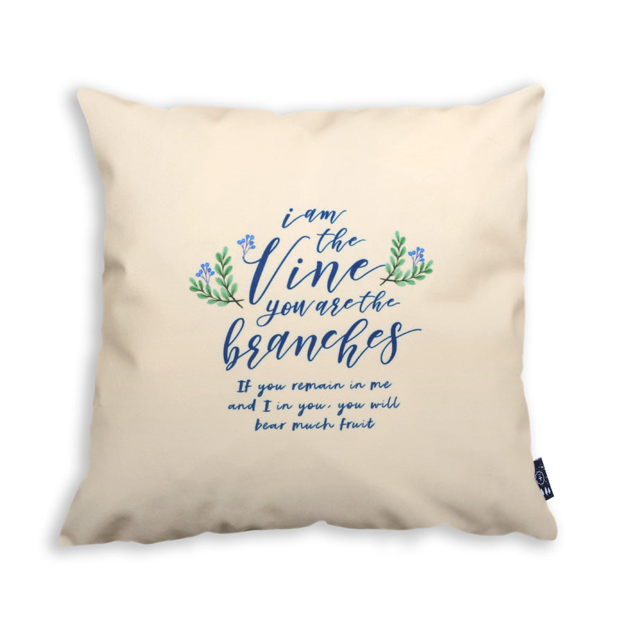 Vine Branches {Cushion Cover} - Cushion Covers by The Commandment Co, The Commandment Co , Singapore Christian gifts shop