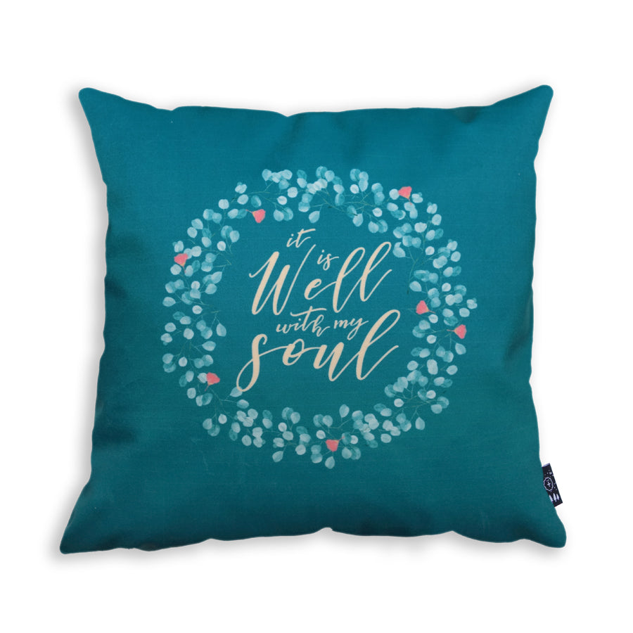 It Is Well {Cushion Cover} - Cushion Covers by The Commandment Co, The Commandment Co , Singapore Christian gifts shop