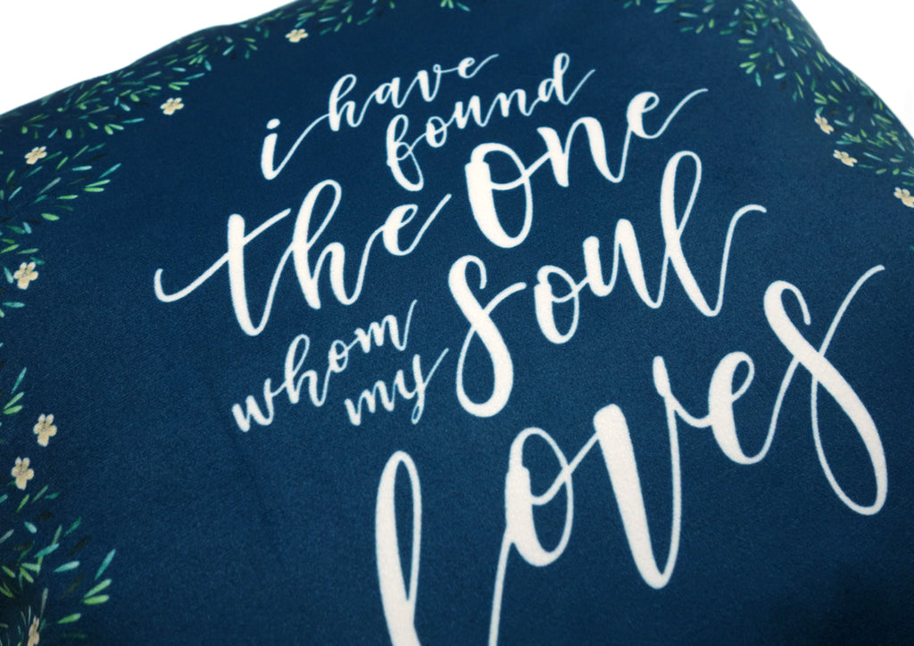 Whom My Soul Loves {Cushion Cover} - Cushion Covers by The Commandment Co, The Commandment Co , Singapore Christian gifts shop