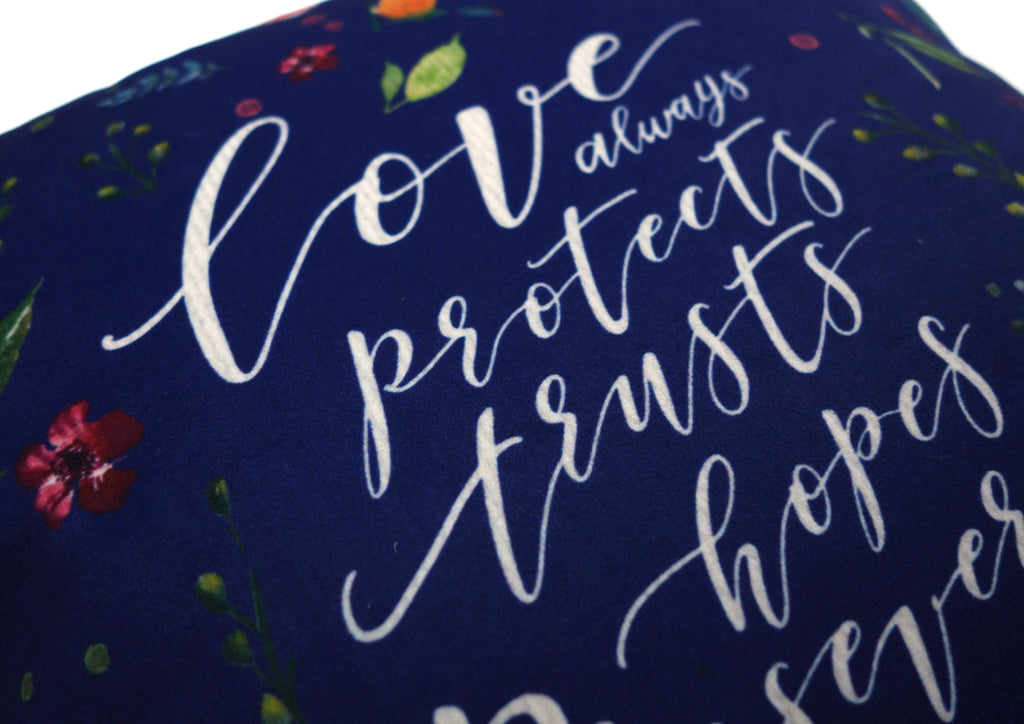 Love Always {Cushion Cover} - Cushion Covers by The Commandment Co, The Commandment Co , Singapore Christian gifts shop