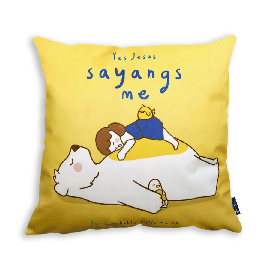 Yes Jesus sayangs me {Cushion Cover} - Cushion Covers by The Commandment Co, The Commandment Co , Singapore Christian gifts shop