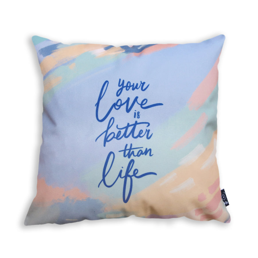 Better Than Life {Cushion Cover} - Cushion Covers by The Commandment Co, The Commandment Co , Singapore Christian gifts shop