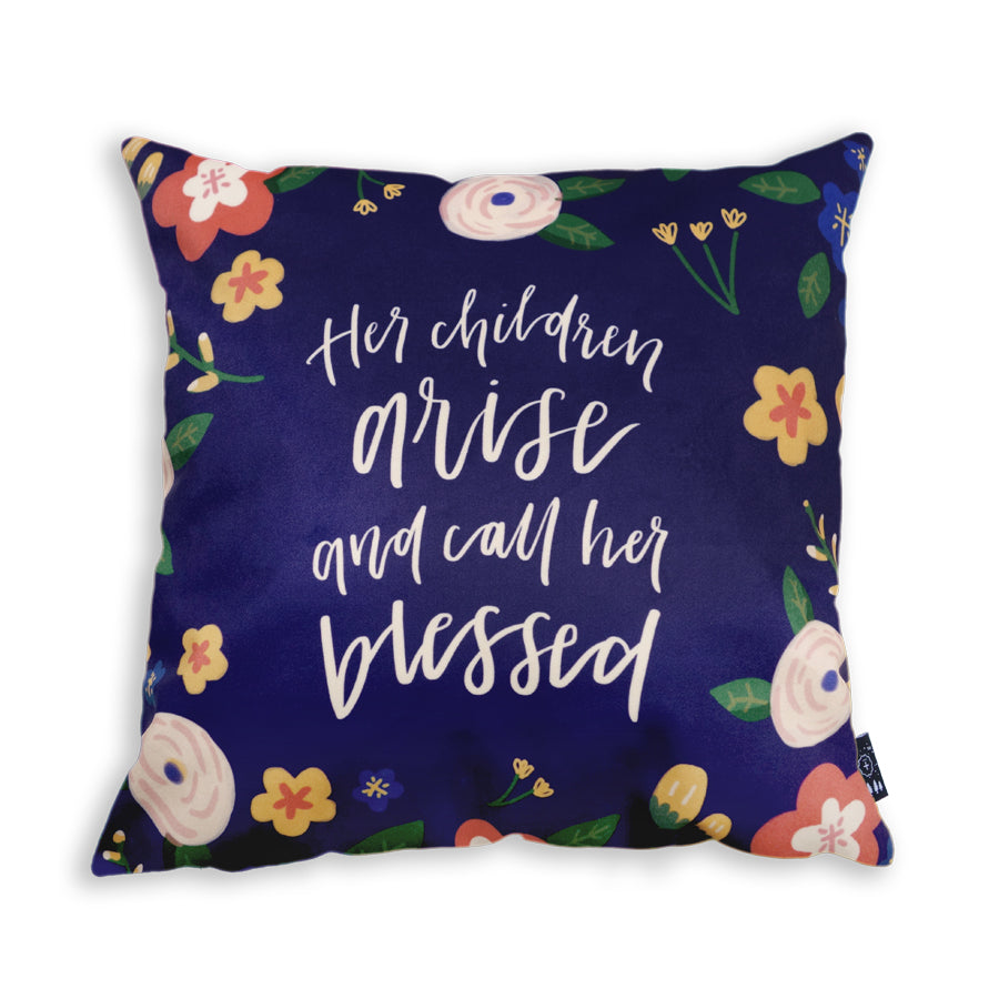 Her Children Arise and Call Her Blessed {Cushion Cover} - Cushion Covers by The Commandment Co, The Commandment Co , Singapore Christian gifts shop