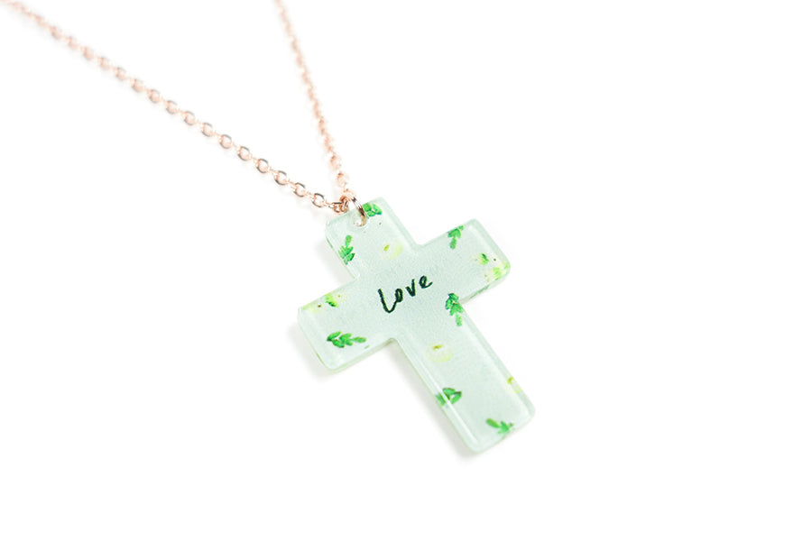 Love {Cross Necklace} - Accessories by The Commandment Co, The Commandment Co , Singapore Christian gifts shop