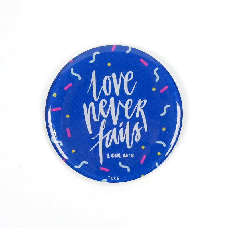 Love Never Fails {Magnet} - Magnets by The Commandment, The Commandment Co , Singapore Christian gifts shop