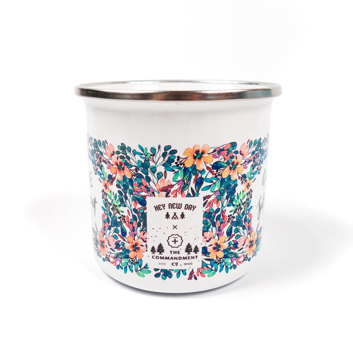 The mug is proudly designed by Hey new day and The Commandment Co Collaboration.