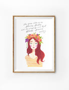 Bloom Lady #1 Esther {Poster} - Posters by The Brave Assembly, The Commandment Co , Singapore Christian gifts shop