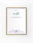 Bloom Lady #3 Ruth {Poster} - Posters by The Brave Assembly, The Commandment Co