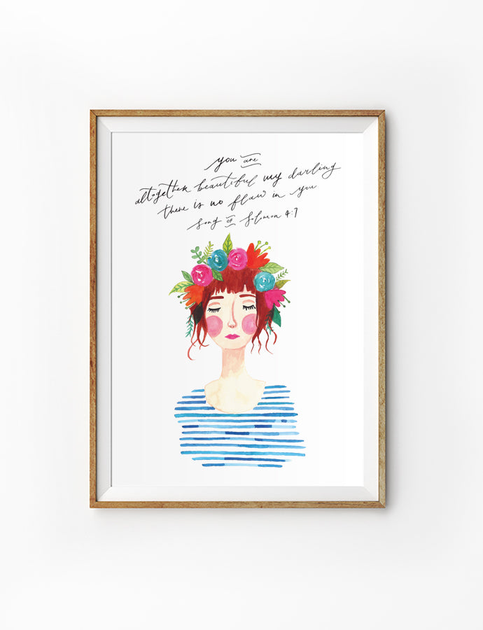 Bloom Lady #3 Ruth {Poster} - Posters by The Brave Assembly, The Commandment Co