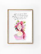 Bloom Lady #4 Hannah {Poster} - Posters by The Brave Assembly, The Commandment Co