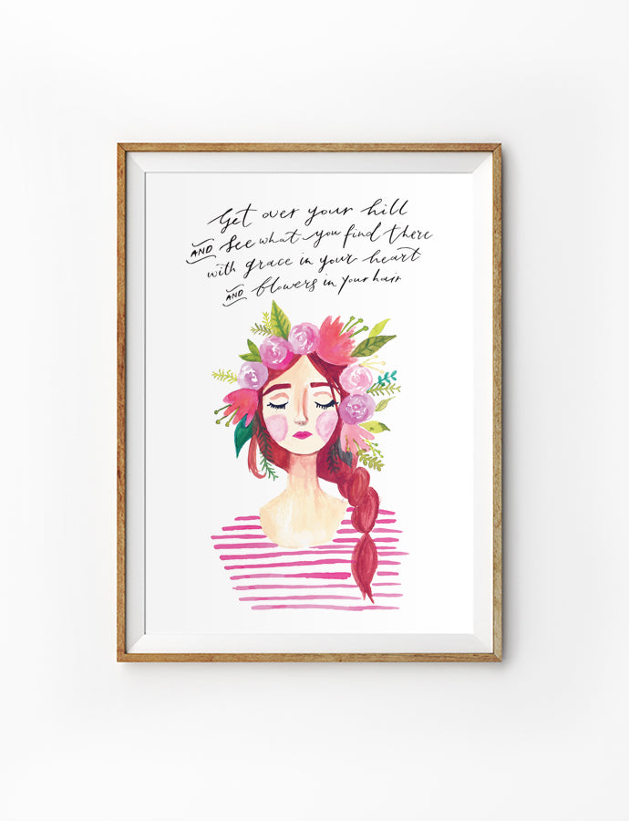 Bloom Lady #4 Hannah {Poster} - Posters by The Brave Assembly, The Commandment Co