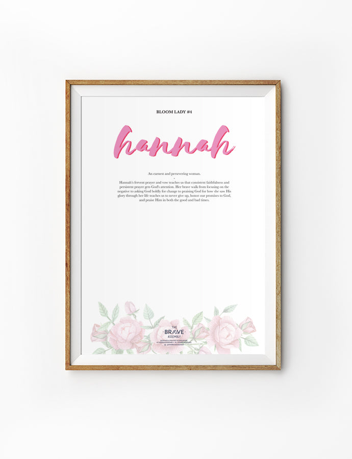 Bloom Lady #4 Hannah {Poster} - Posters by The Brave Assembly, The Commandment Co