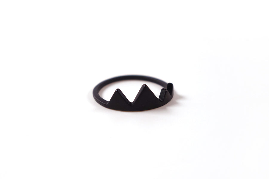 Black mountains ring| novelty ring