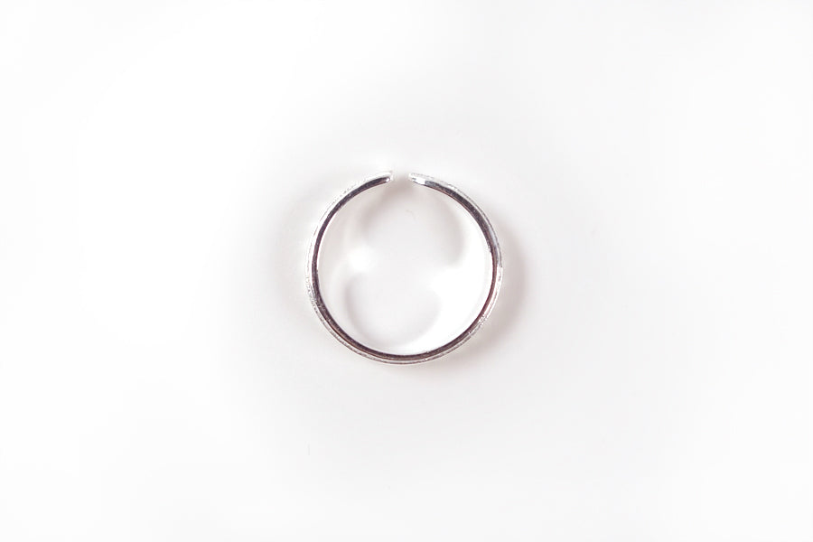 top view of ring. Give as a gift on a birthday, anniversary or as a loving sentimental reminder to keep focus on God's love. 
