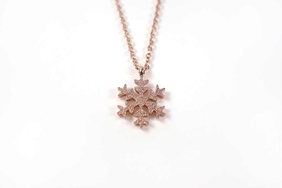 Snowflake necklace is perfect as gift for birthdays, anniversary or as a loving reminder of God's forgiveness and renewal. 