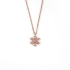 Snowflake short necklace. Platinum. 