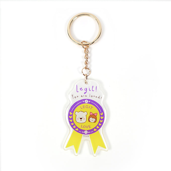 Legit! You Are Loved! {Keychain & Car Charm} - Keychain by The Commandment, The Commandment Co , Singapore Christian gifts shop