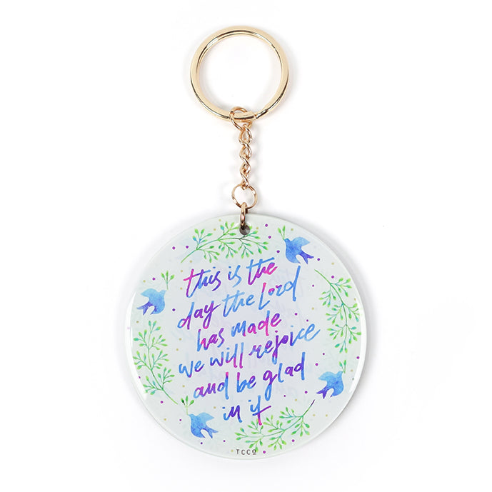 Rejoice And Be Glad {Keychain & Car Charm} - Keychain by The Commandment, The Commandment Co