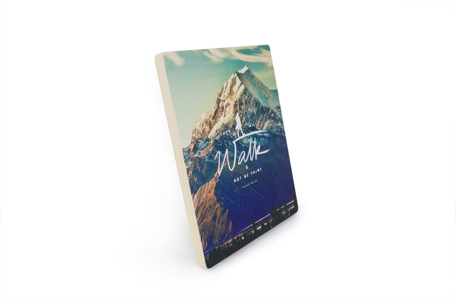 Walk & Not Be Faint {Wood Board} - Wood Board by Timber+Shepherd, The Commandment Co , Singapore Christian gifts shop