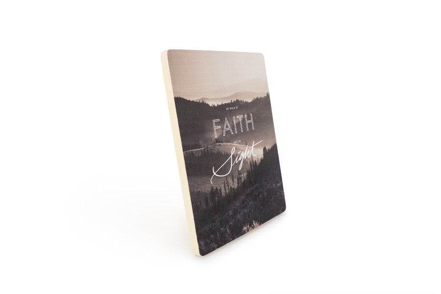 Walk by Faith {Wood Board} - Wood Board by Timber+Shepherd, The Commandment Co , Singapore Christian gifts shop