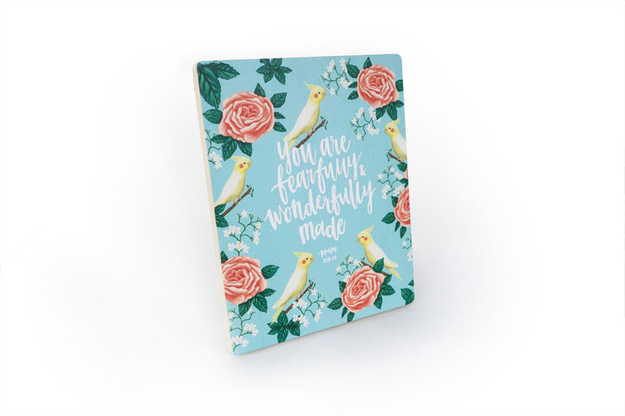 You Are Fearfully & Wonderfully Made {Wood Board} - Wood Board by Timber+Shepherd, The Commandment Co , Singapore Christian gifts shop