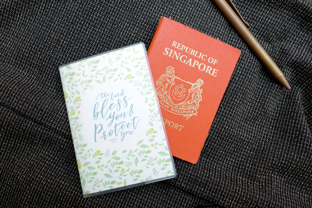Bless And Protect {Passport Cover} - Passport Cover by The Commandment Co, The Commandment Co