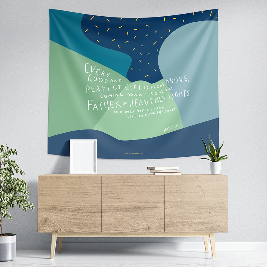 Every Good and Perfect Gift {Wall Tapestry} - Wall Tapestry by The Commandment Co, The Commandment Co , Singapore Christian gifts shop