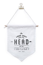 The Lord will make you head not the tail always be at the top never at the bottom flag