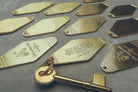 Hotel Brass Keychain - Keychain by The Messenger by TCCO, The Commandment Co , Singapore Christian gifts shop
