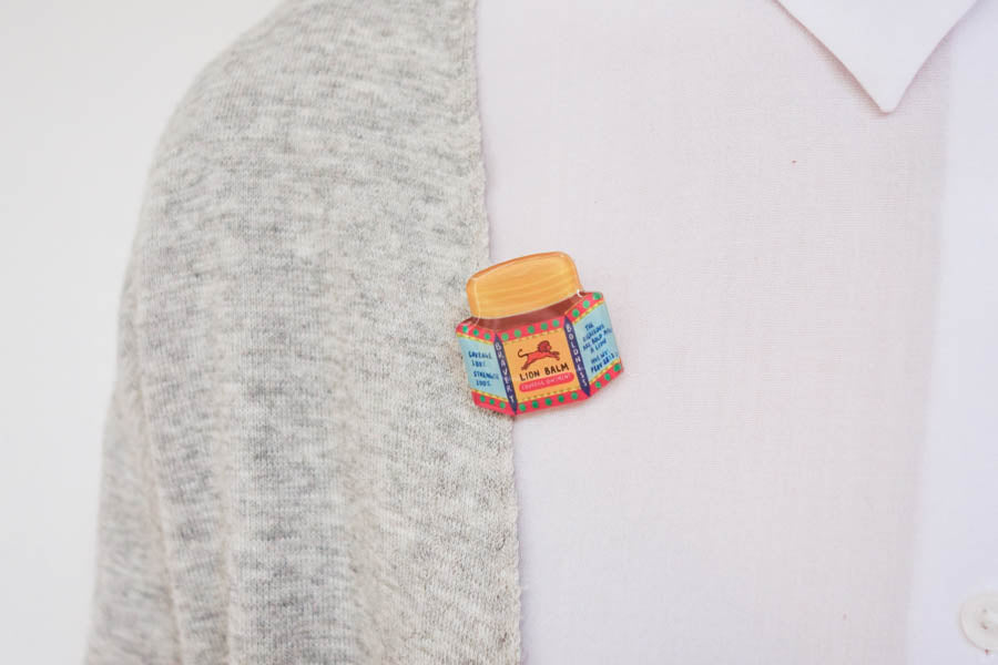 Lion Balm {LOVE SUPERMARKET Pins} - Accessories by Hey New Day, The Commandment Co , Singapore Christian gifts shop