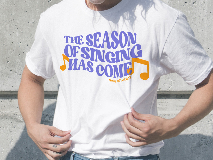 The Season Of Singing {T-shirt} - T-shirt by The Commandment, The Commandment Co , Singapore Christian gifts shop