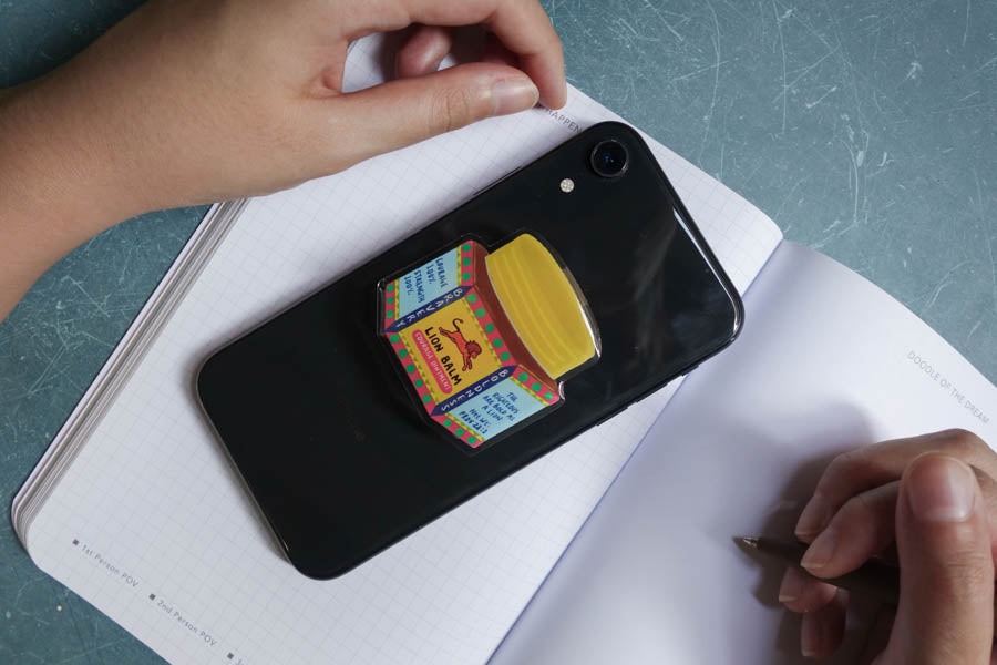 Bold Lion Balm {LOVE SUPERMARKET Phone Grip} - Phone Grip by The Commandment Co, The Commandment Co , Singapore Christian gifts shop