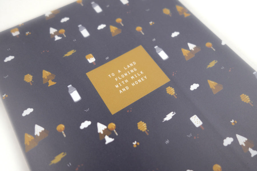Milk And Honey {A5 Notebook} - Notebooks by The Commandment, The Commandment Co , Singapore Christian gifts shop