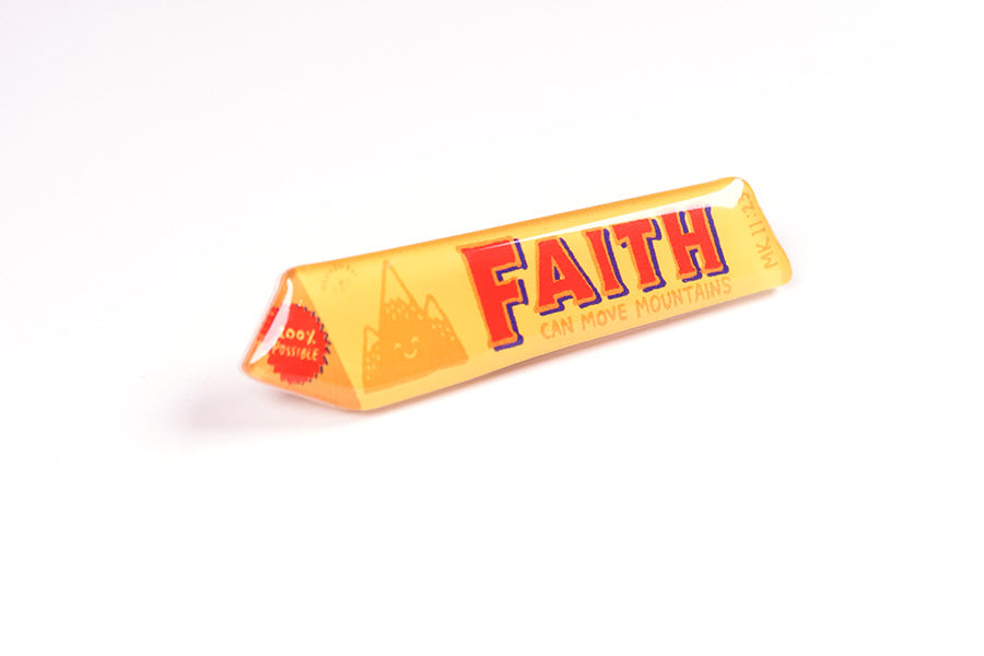 Faith Chocolate Bar {LOVE SUPERMARKET Pins} - Accessories by Hey New Day, The Commandment Co , Singapore Christian gifts shop