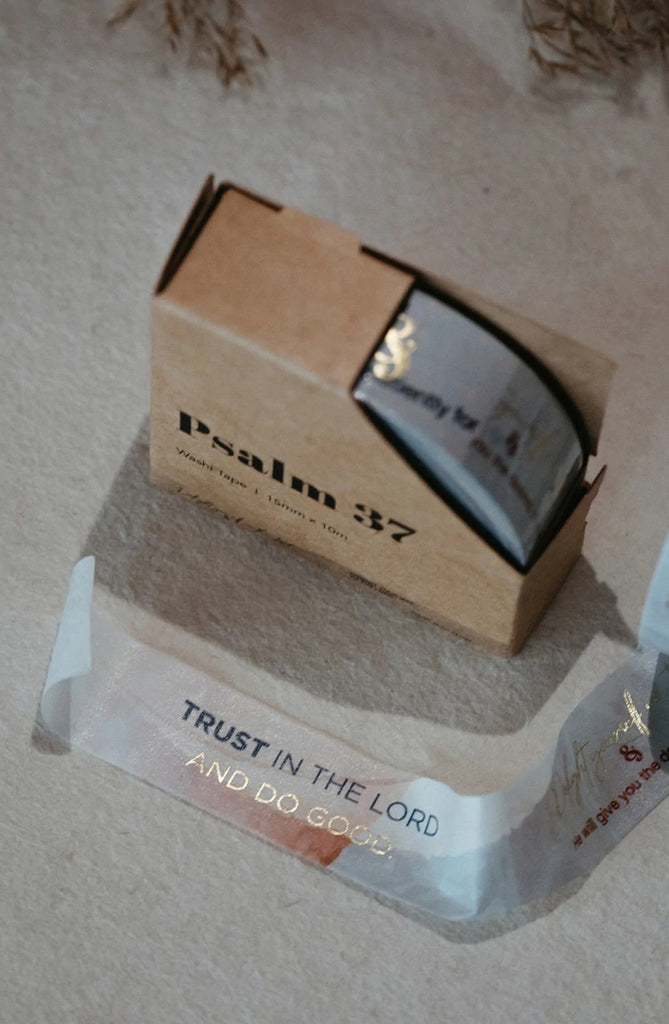 Psalm 37 | Washi Tape - Stickers by The Project J, The Commandment Co , Singapore Christian gifts shop