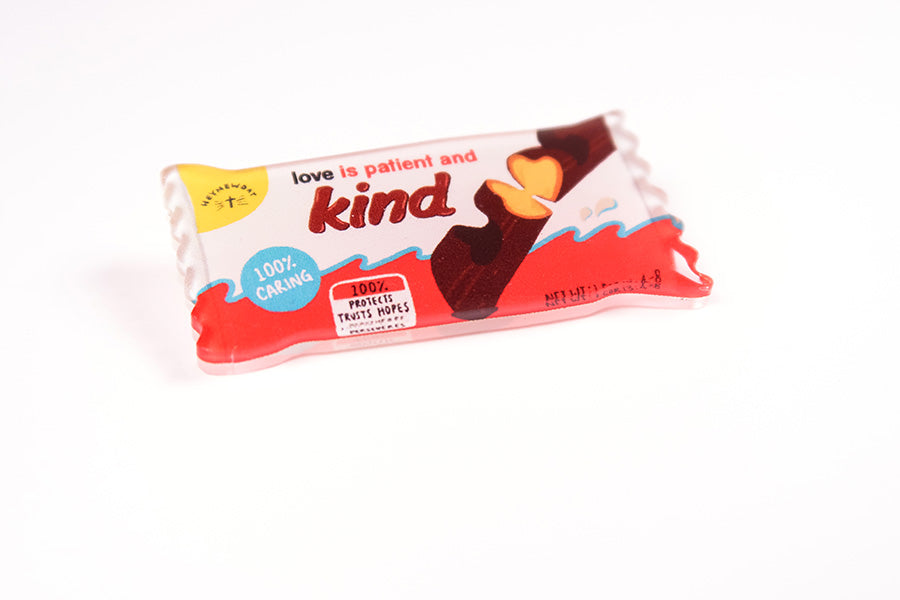 Kind Chocolate {LOVE SUPERMARKET Pins} - Accessories by Hey New Day, The Commandment Co , Singapore Christian gifts shop