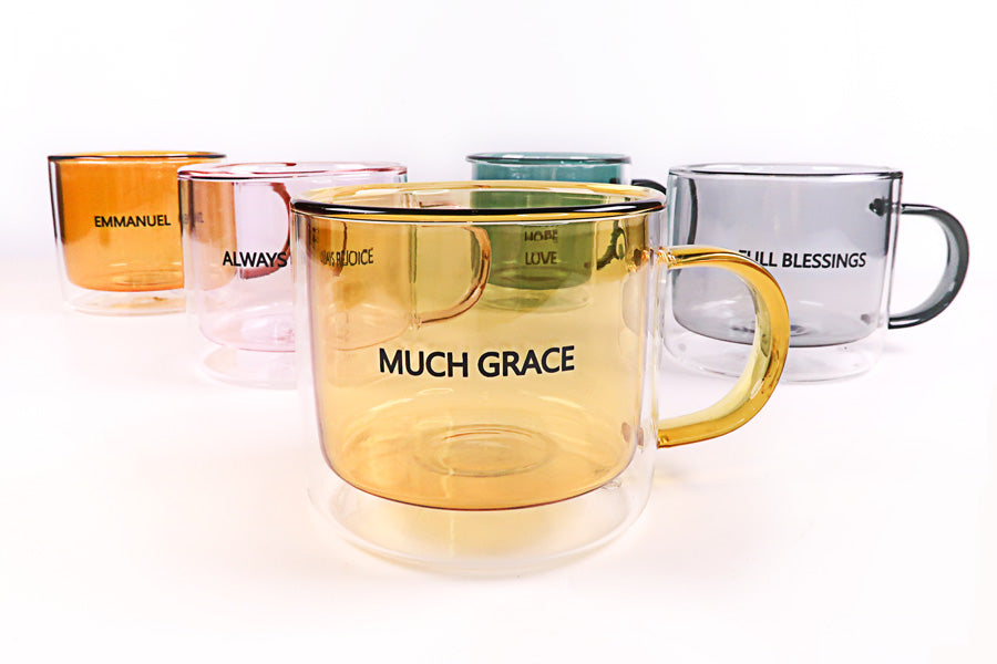 Vintage Cups | Glass Mug - Mugs by The Commandment Co, The Commandment Co , Singapore Christian gifts shop