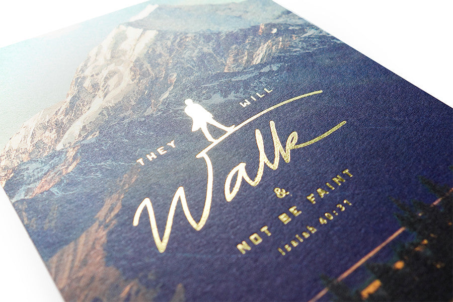 Walk & Not Be Faint {Card} - Cards by The Commandment, The Commandment Co , Singapore Christian gifts shop