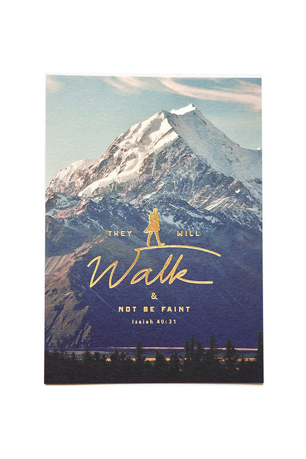 Walk & Not Be Faint {Card} - Cards by The Commandment, The Commandment Co , Singapore Christian gifts shop